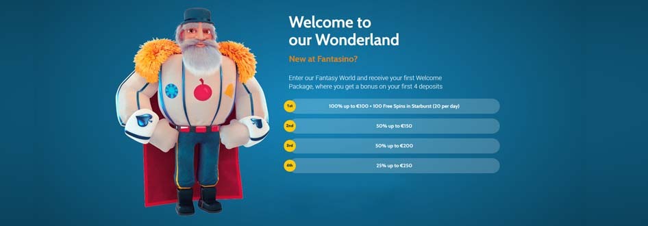 Fantasino First Welcome Package